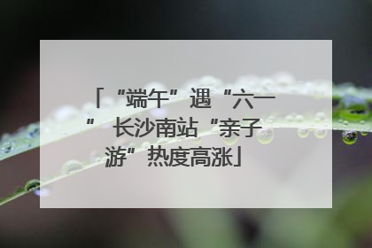 “端午”遇“六一” 长沙南站“亲子游”热度高涨