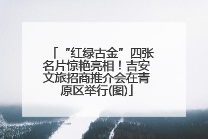 “红绿古金”四张名片惊艳亮相！吉安文旅招商推介会在青原区举行(图)