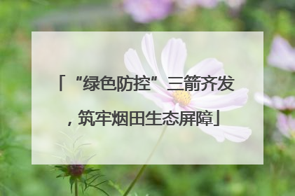 “绿色防控”三箭齐发，筑牢烟田生态屏障