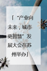 “产业向未来，城市更智慧”发展大会在苏州举办