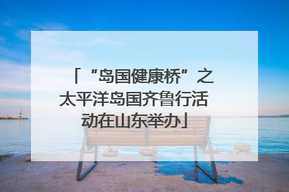 “岛国健康桥”之太平洋岛国齐鲁行活动在山东举办