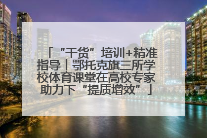 “干货”培训+精准指导丨鄂托克旗三所学校体育课堂在高校专家助力下“提质增效”