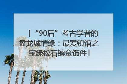 “90后”考古学者的盘龙城情缘：最爱镇馆之宝绿松石镶金饰件
