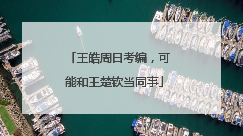王皓周日考编，可能和王楚钦当同事