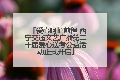 爱心呵护前程 西宁交通文艺广播第二十届爱心送考公益活动正式开启