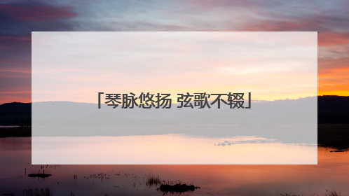 琴脉悠扬 弦歌不辍