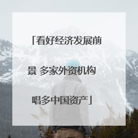 看好经济发展前景 多家外资机构唱多中国资产