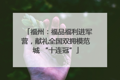 福州：福品福利进军营，献礼全国双拥模范城 “十连冠”
