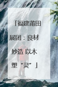 福建莆田展团：良材妙造 以木塑“灵”