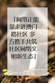 网络正能量走进澳门路社区 多方携手共筑社区网络文明新生态