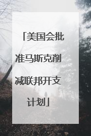 美国会批准马斯克削减联邦开支计划