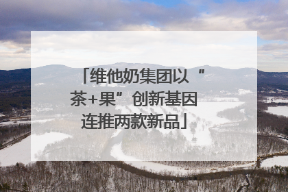维他奶集团以“茶+果”创新基因连推两款新品