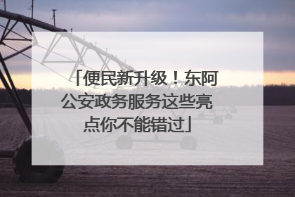 便民新升级！东阿公安政务服务这些亮点你不能错过