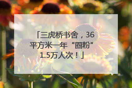 三虎桥书舍，36平方米一年“圈粉”1.5万人次！