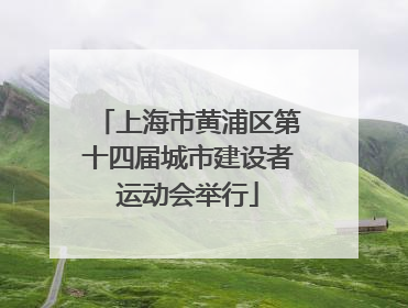 上海市黄浦区第十四届城市建设者运动会举行