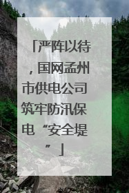 严阵以待，国网孟州市供电公司筑牢防汛保电“安全堤”