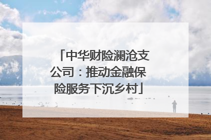 中华财险澜沧支公司：推动金融保险服务下沉乡村