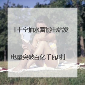 丰宁抽水蓄能电站发电量突破百亿千瓦时