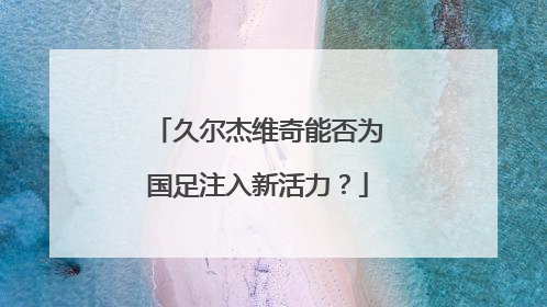 久尔杰维奇能否为国足注入新活力？