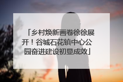 乡村焕新画卷徐徐展开！谷城石花镇中心公园奋进建设初显成效
