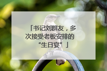 书记刘群友，多次接受老板安排的“生日宴”