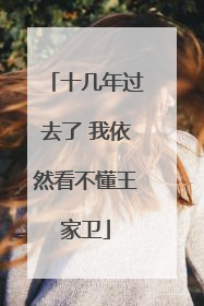 十几年过去了 我依然看不懂王家卫