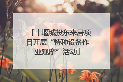 十堰城投东来居项目开展“特种设备作业观摩”活动