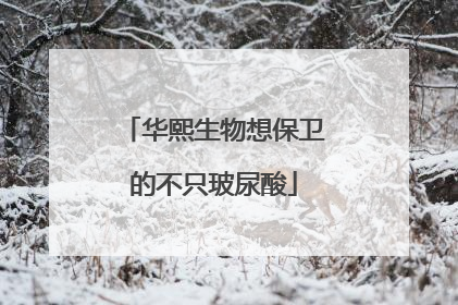 华熙生物想保卫的不只玻尿酸