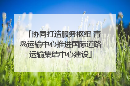 协同打造服务枢纽 青岛运输中心推进国际道路运输集结中心建设