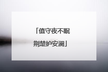 值守夜不眠 荆楚护安澜