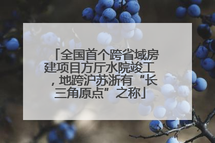 全国首个跨省域房建项目方厅水院竣工，地跨沪苏浙有“长三角原点”之称