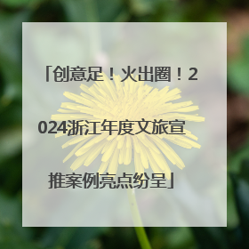 创意足！火出圈！2024浙江年度文旅宣推案例亮点纷呈