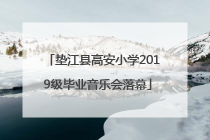垫江县高安小学2019级毕业音乐会落幕