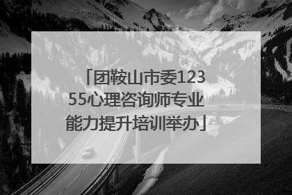 团鞍山市委12355心理咨询师专业能力提升培训举办