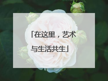 在这里，艺术与生活共生