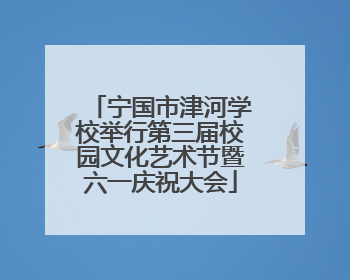 宁国市津河学校举行第三届校园文化艺术节暨六一庆祝大会