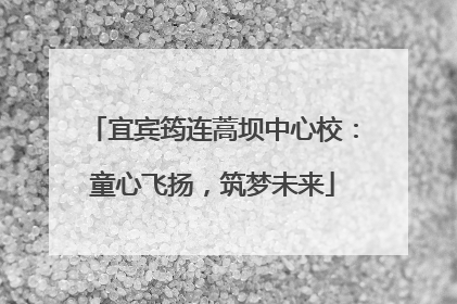 宜宾筠连蒿坝中心校：童心飞扬，筑梦未来