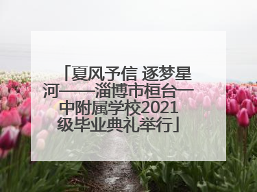 夏风予信 逐梦星河——淄博市桓台一中附属学校2021级毕业典礼举行