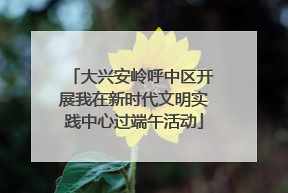 大兴安岭呼中区开展我在新时代文明实践中心过端午活动