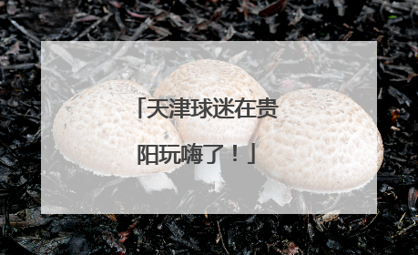 天津球迷在贵阳玩嗨了！
