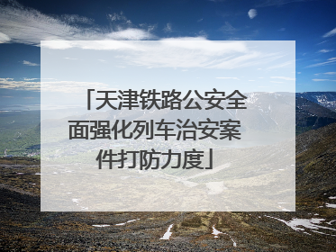 天津铁路公安全面强化列车治安案件打防力度