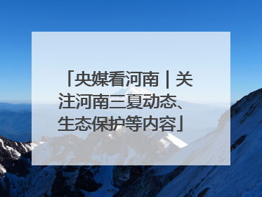 央媒看河南｜关注河南三夏动态、生态保护等内容