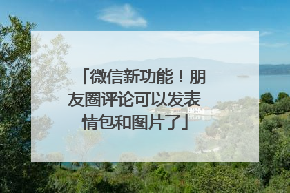 微信新功能！朋友圈评论可以发表情包和图片了
