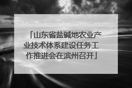 山东省盐碱地农业产业技术体系建设任务工作推进会在滨州召开