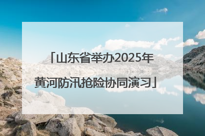 山东省举办2025年黄河防汛抢险协同演习