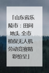 山东省乐陵市：田间地头 全市植保无人机劳动竞赛精彩纷呈