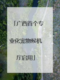 广西首个专业化宠物候机厅启用