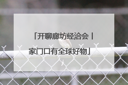 开聊廊坊经洽会丨家门口有全球好物