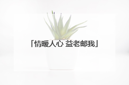 情暖人心 益老邮我