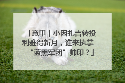 意甲｜小因扎吉转投利雅得新月，谁来执掌“蓝黑军团”帅印？